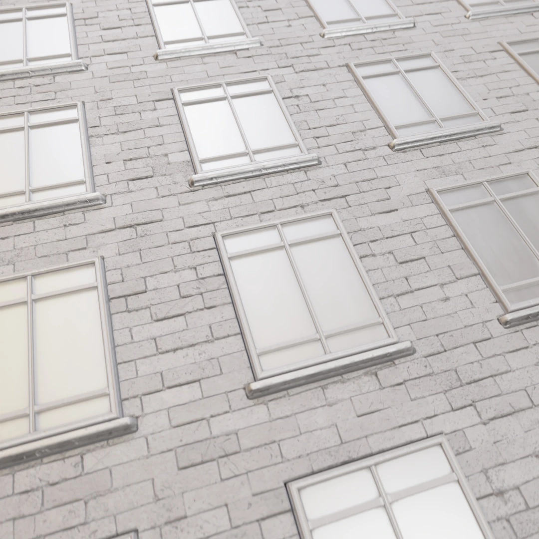 Weathered Beige Brick Wall Texture