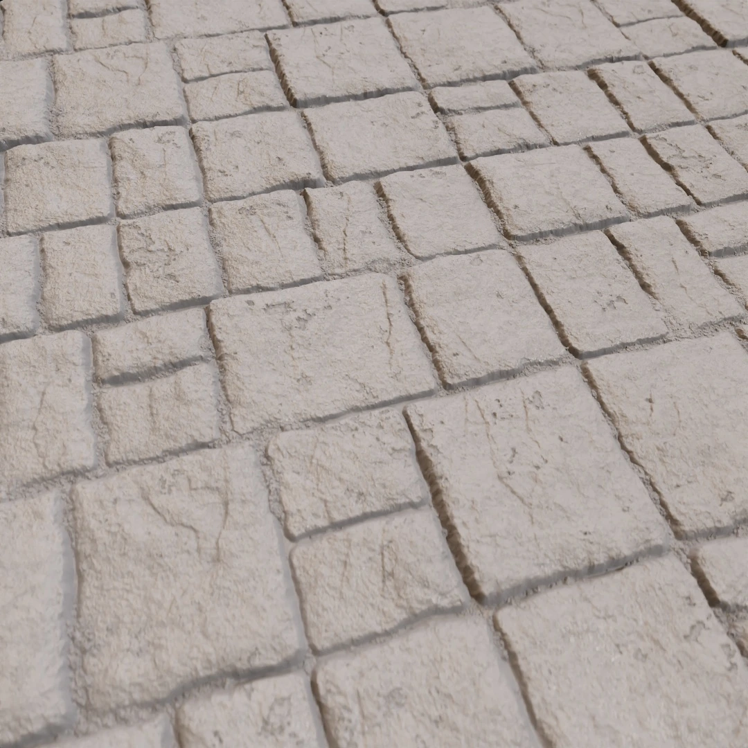 Weathered Cobblestone Pavement Texture