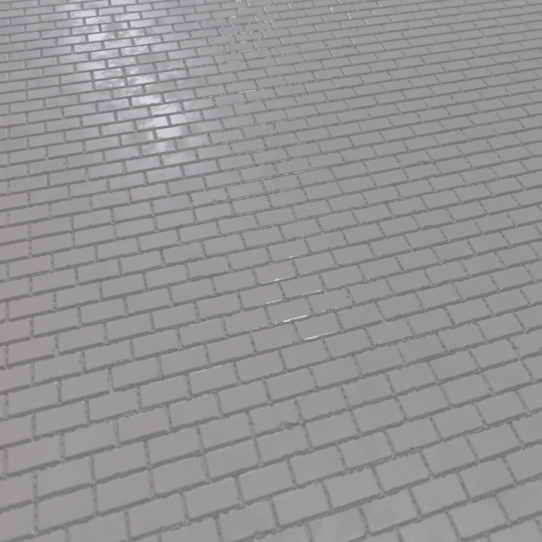 Weathered Green Brick Wall Texture