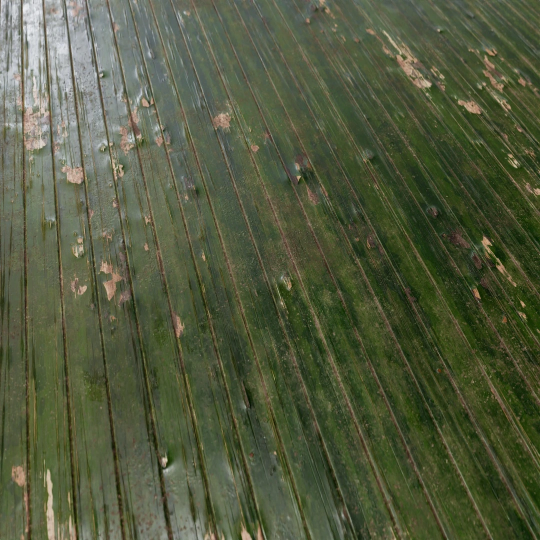 Weathered Green Patina Plank Texture