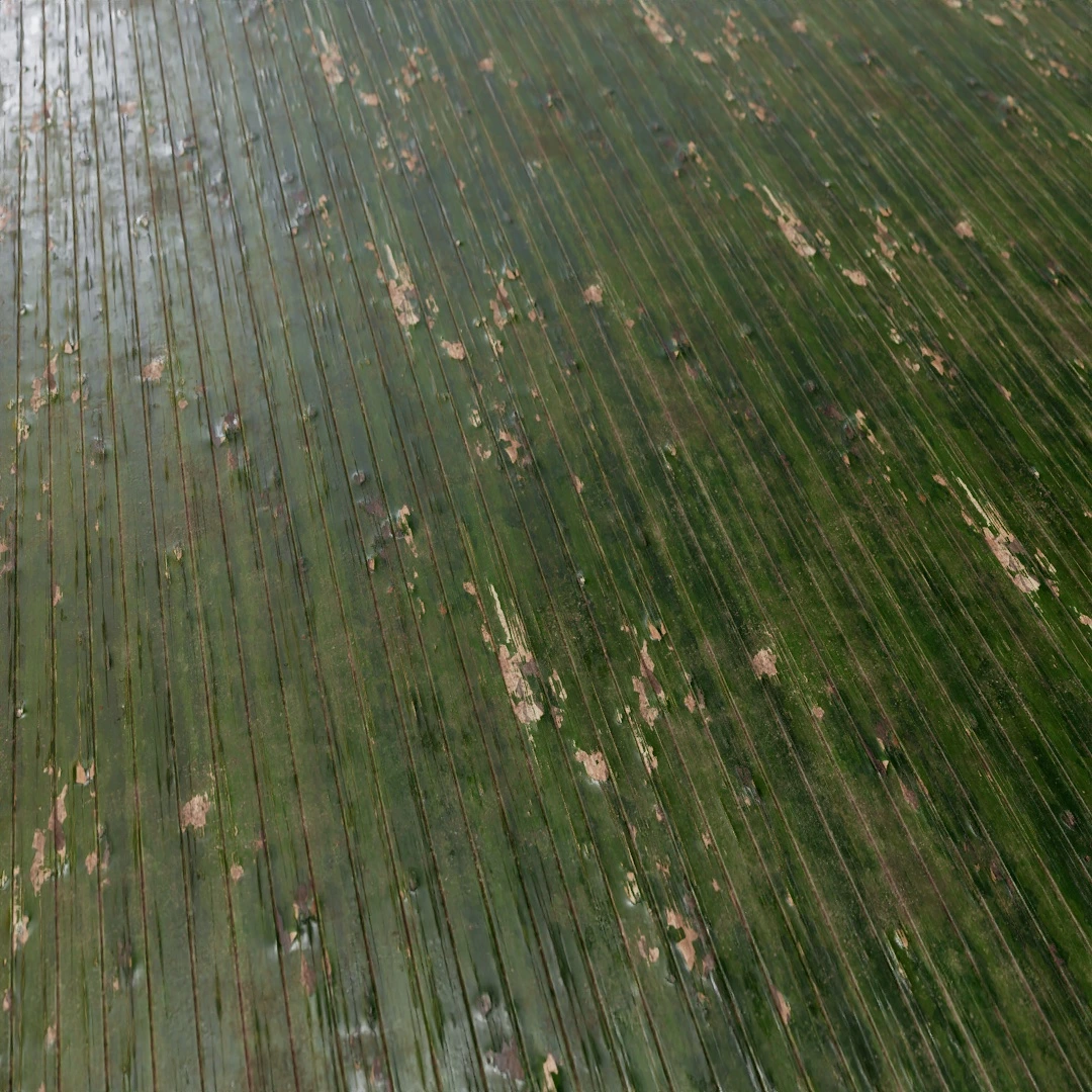 Weathered Green Patina Plank Texture