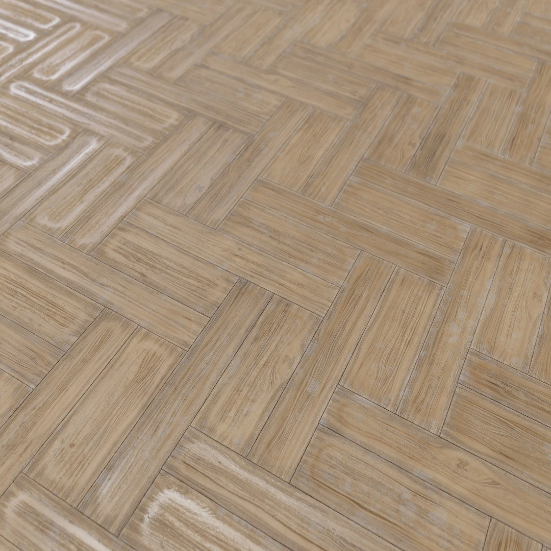 Weathered Oak Herringbone Parquet Floor Texture