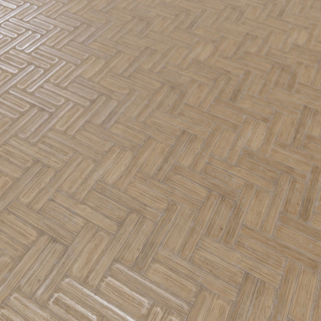 Weathered Oak Herringbone Parquet Floor Texture