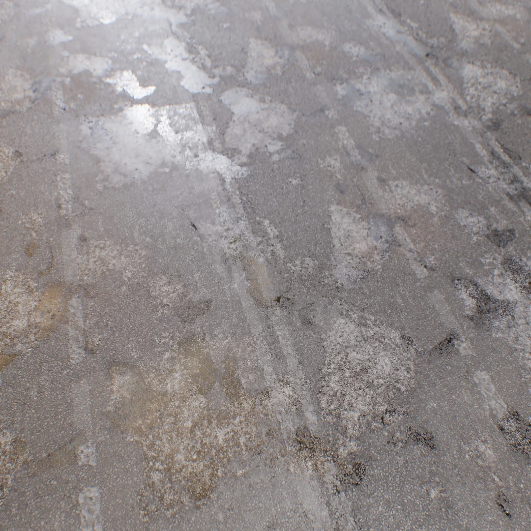 Wet Cracked Asphalt Texture