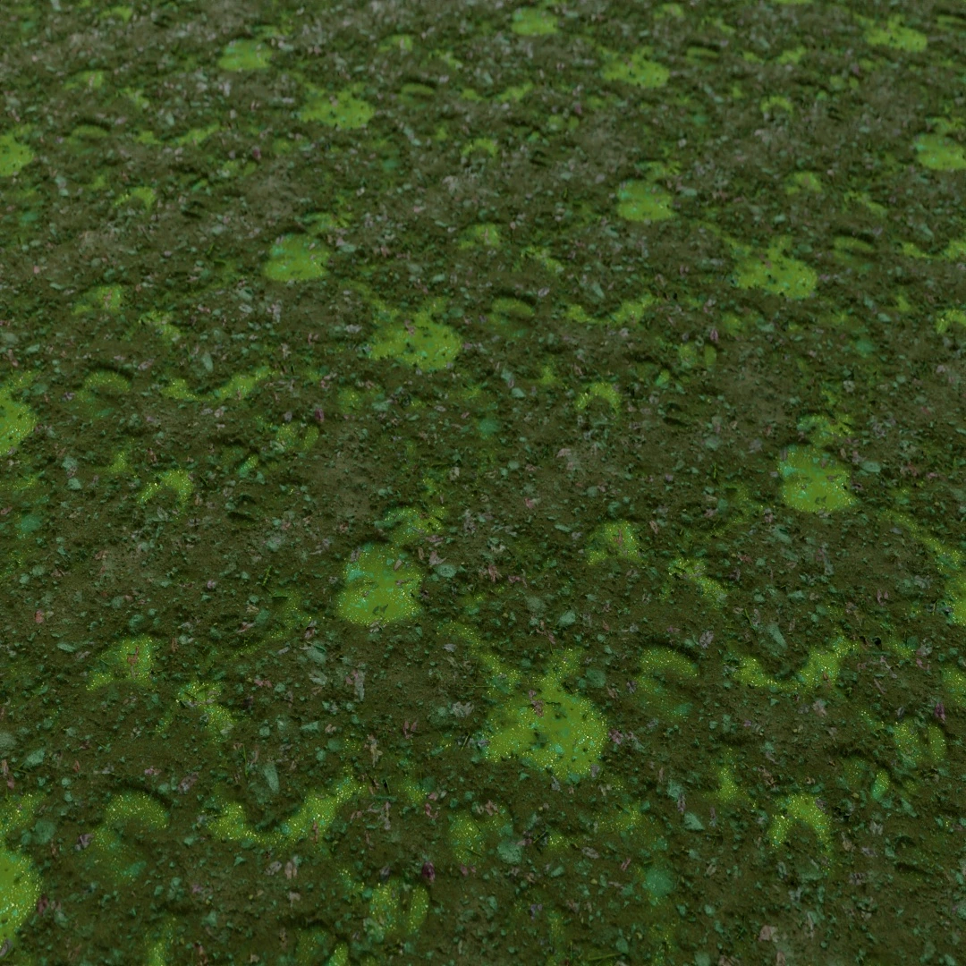 Wet Mossy Ground Texture