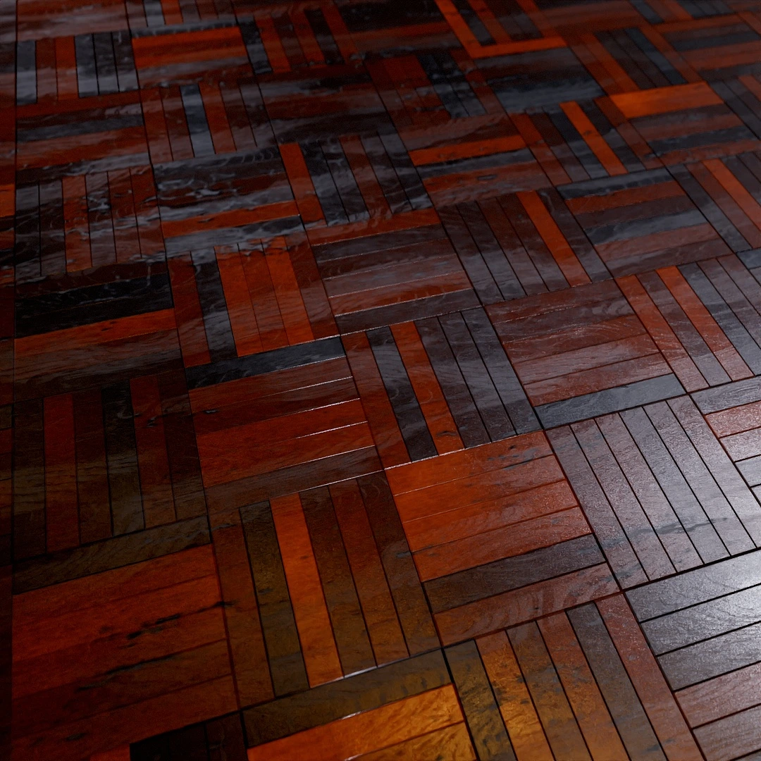 Wood Mosaic Parquet Texture