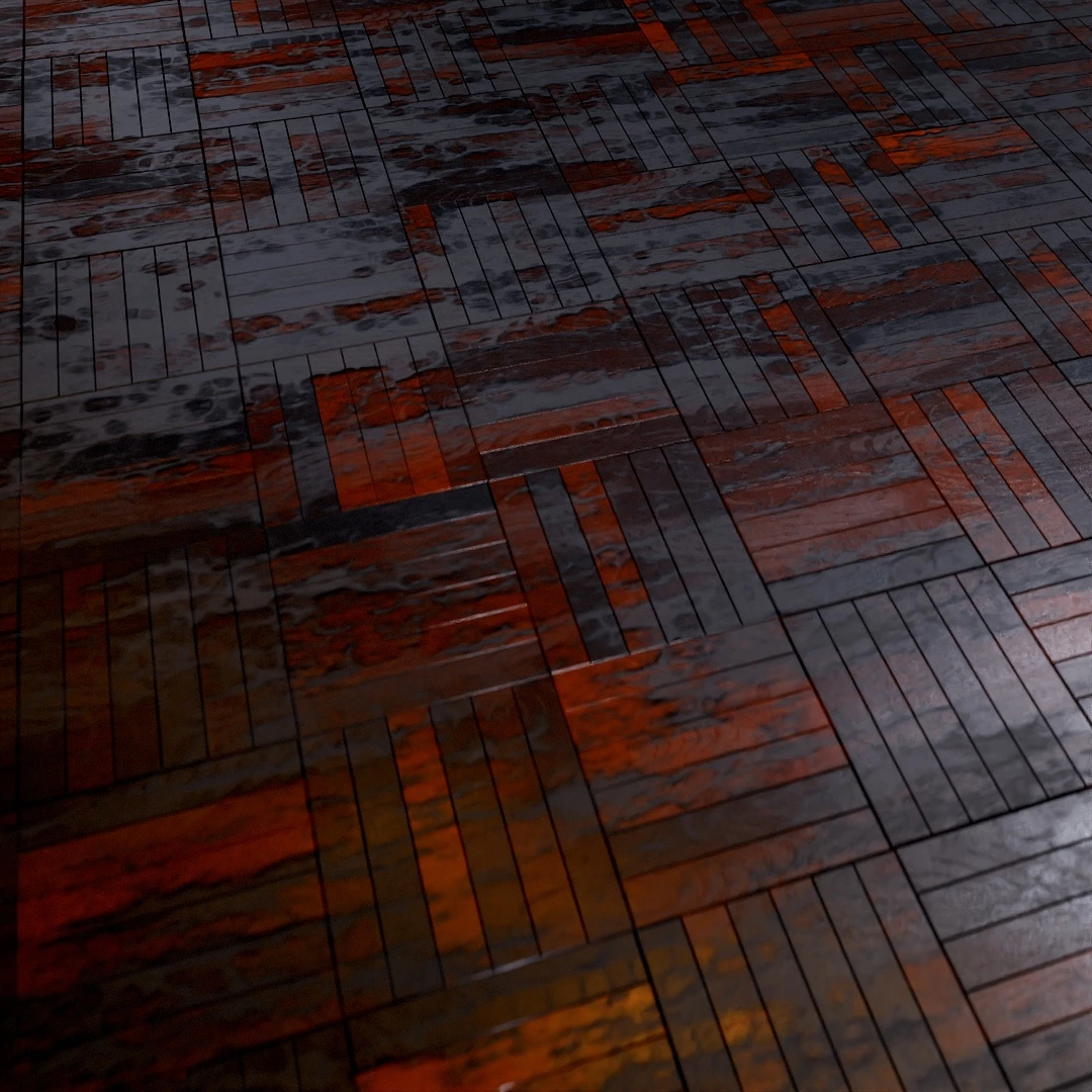 Wood Mosaic Parquet Texture