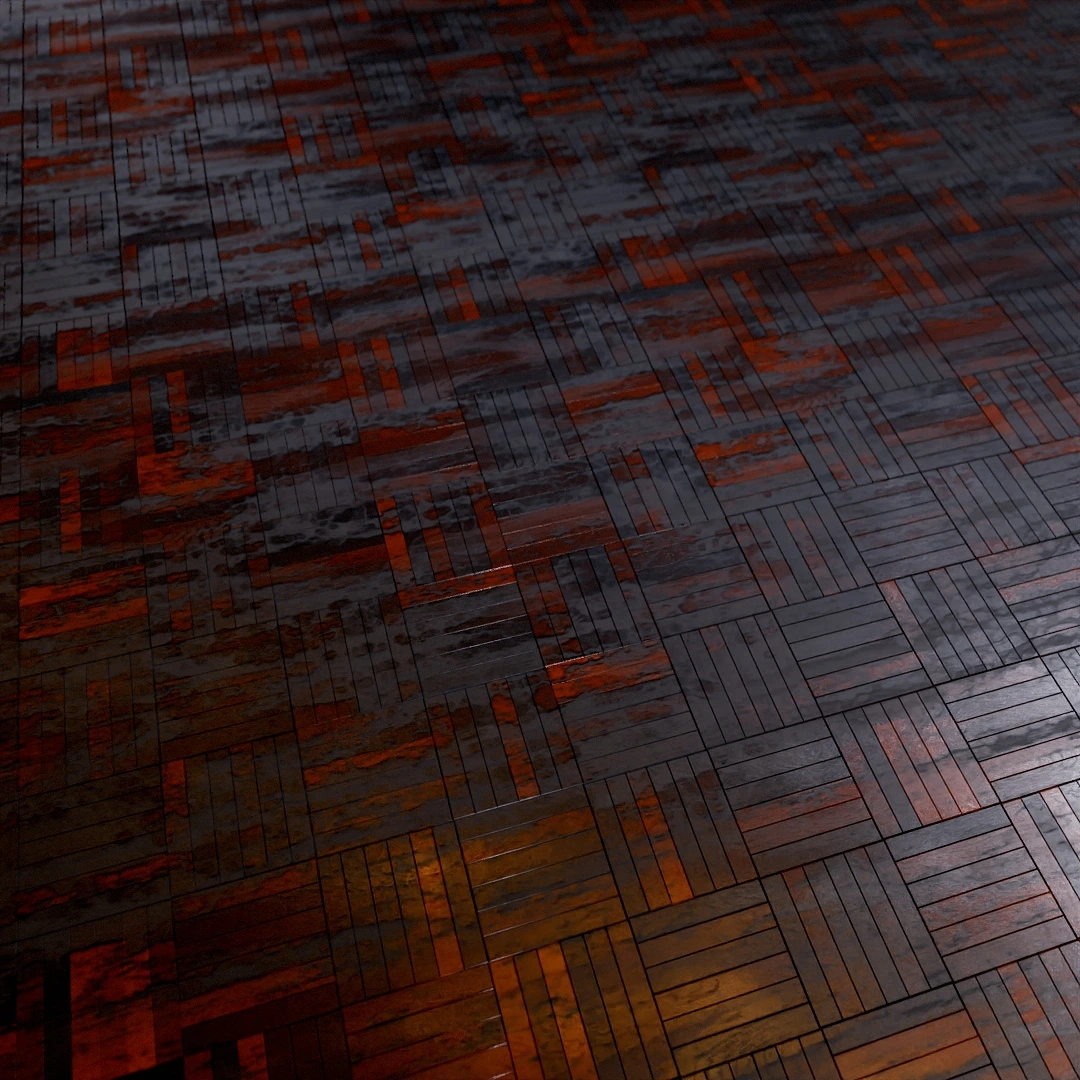 Wood Mosaic Parquet Texture