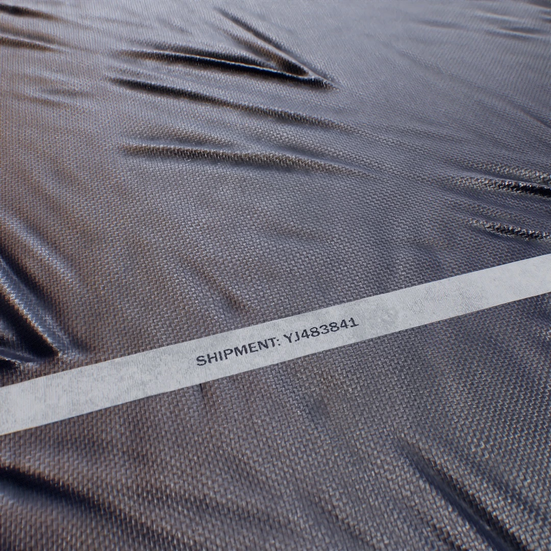 Worn Black Tarpaulin Texture