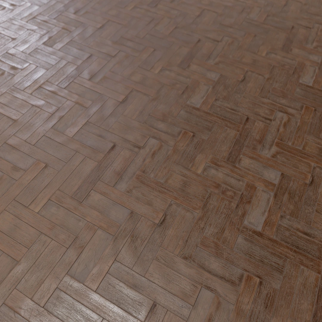 Worn Herringbone Parquet Texture
