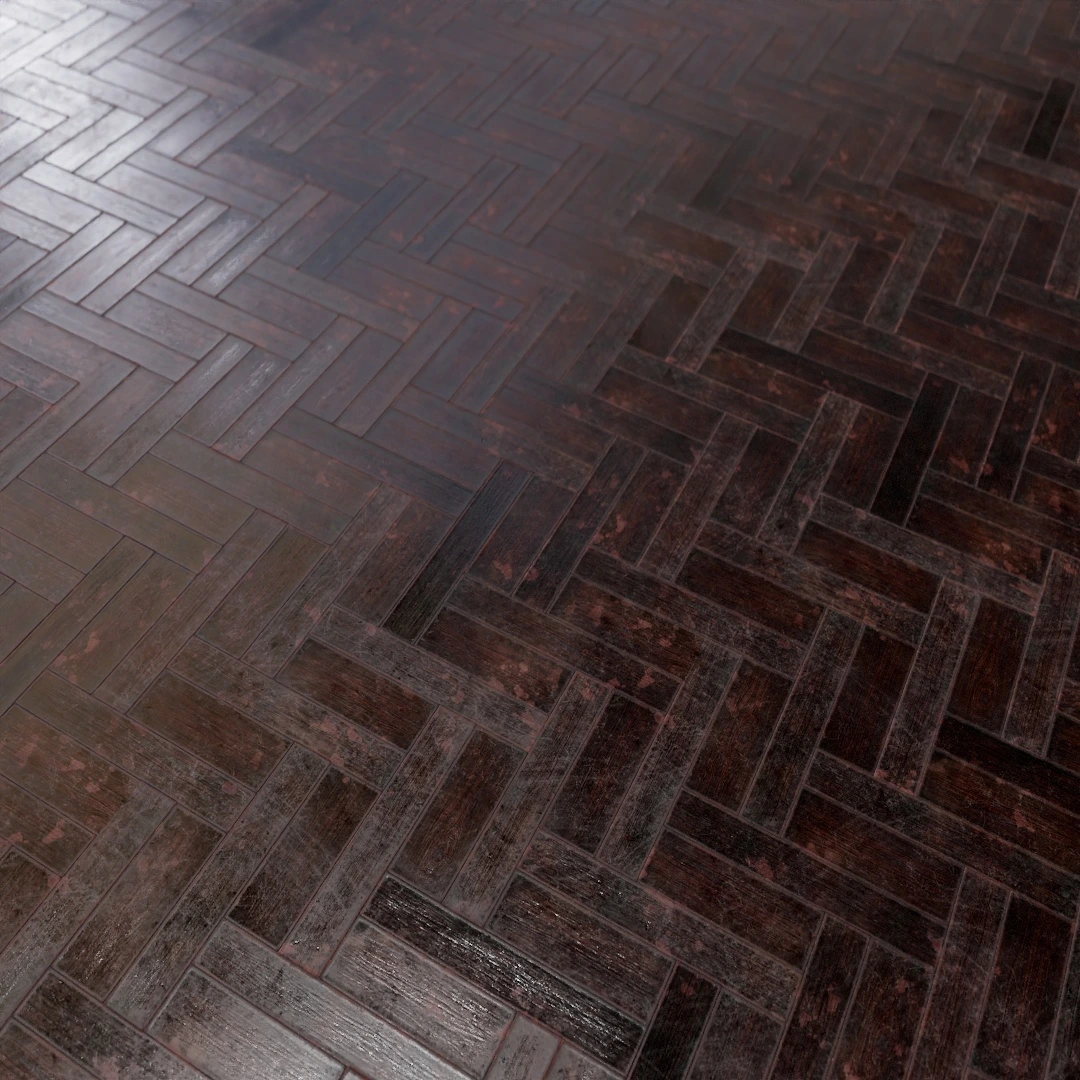 Worn Herringbone Parquet Texture