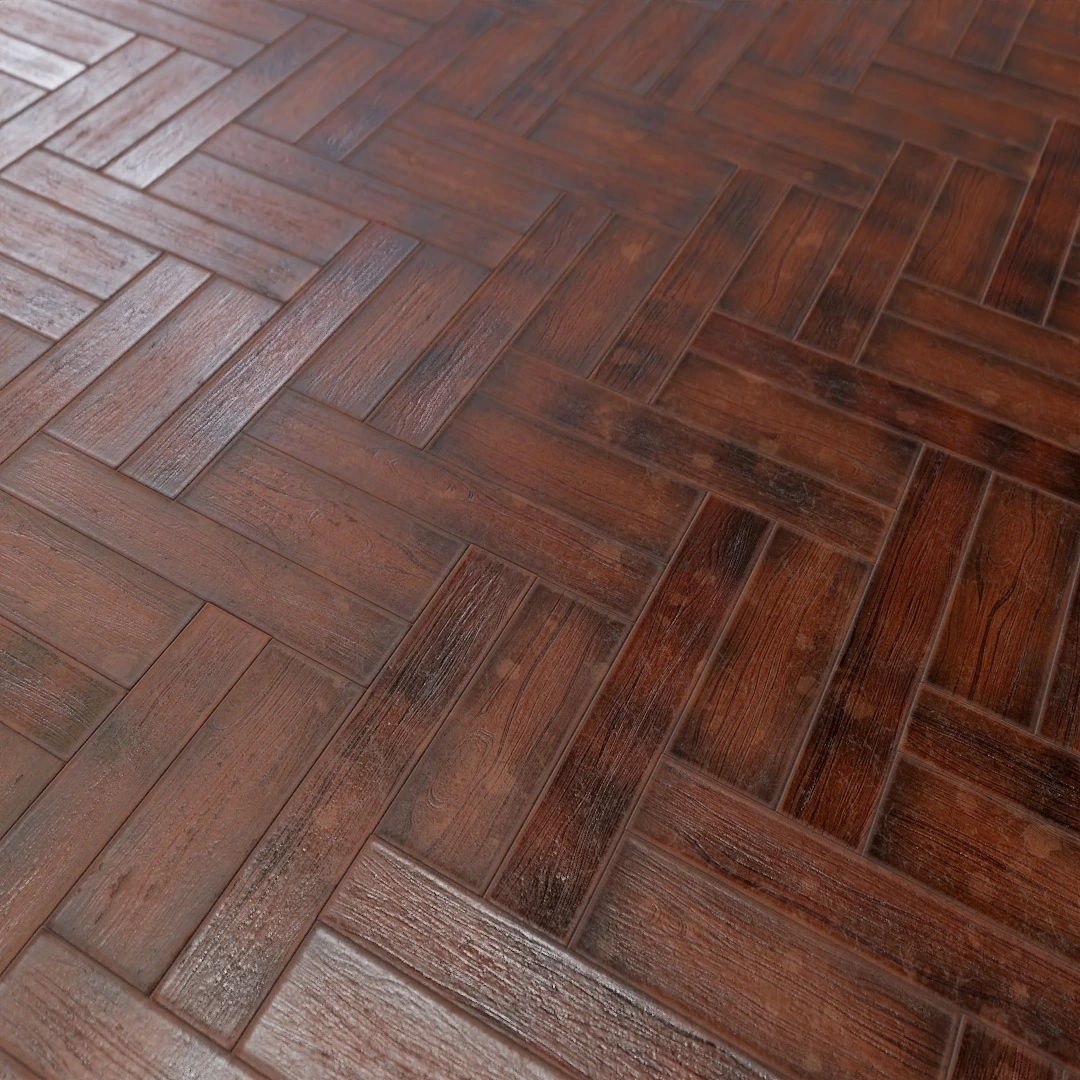 Worn Herringbone Parquet Texture