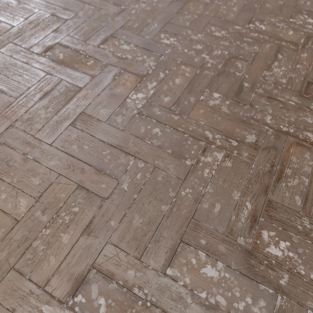 Worn Herringbone Parquet Texture