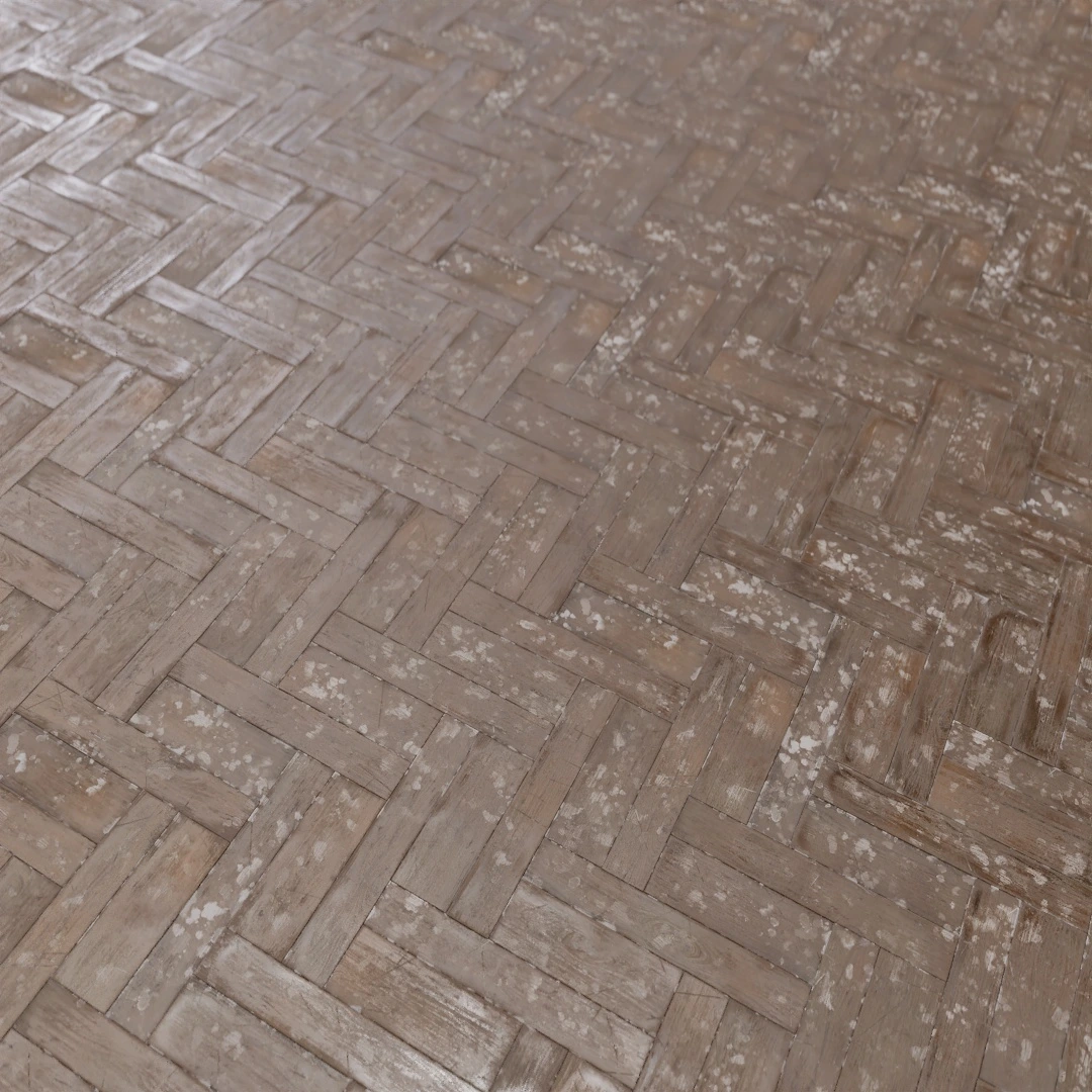 Worn Herringbone Parquet Texture
