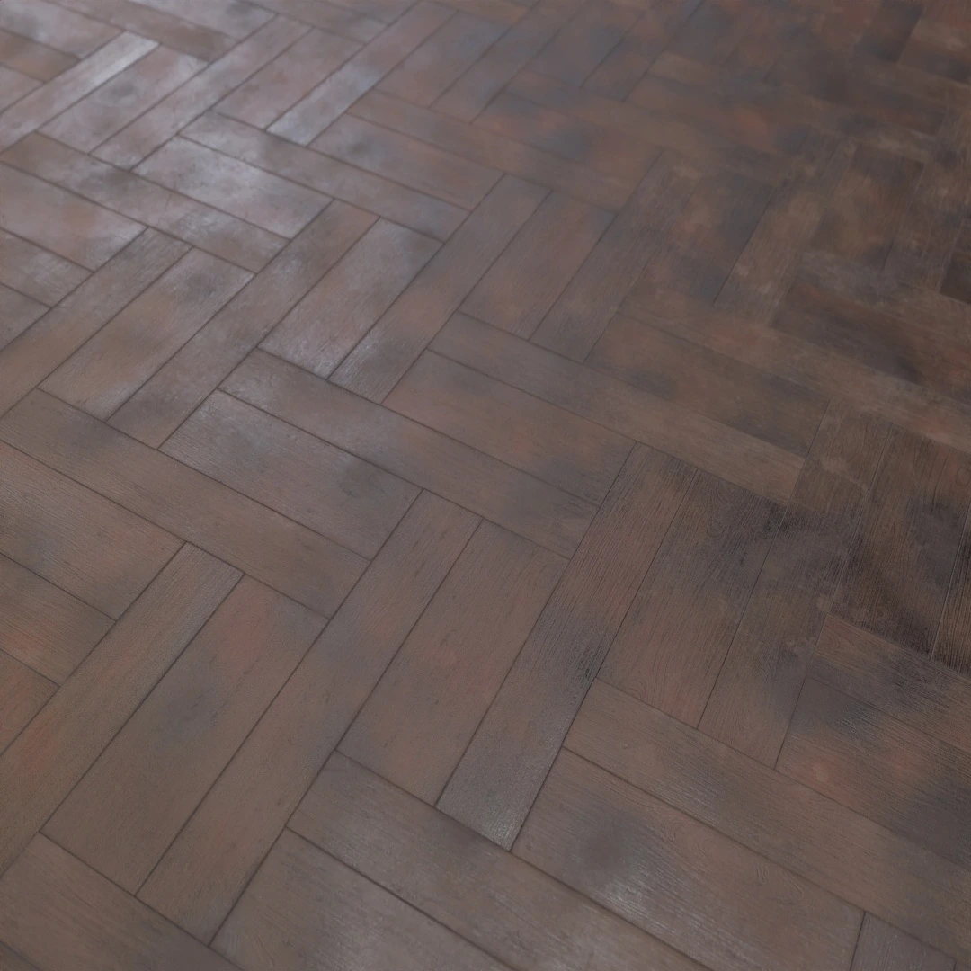 Worn Herringbone Parquet Texture