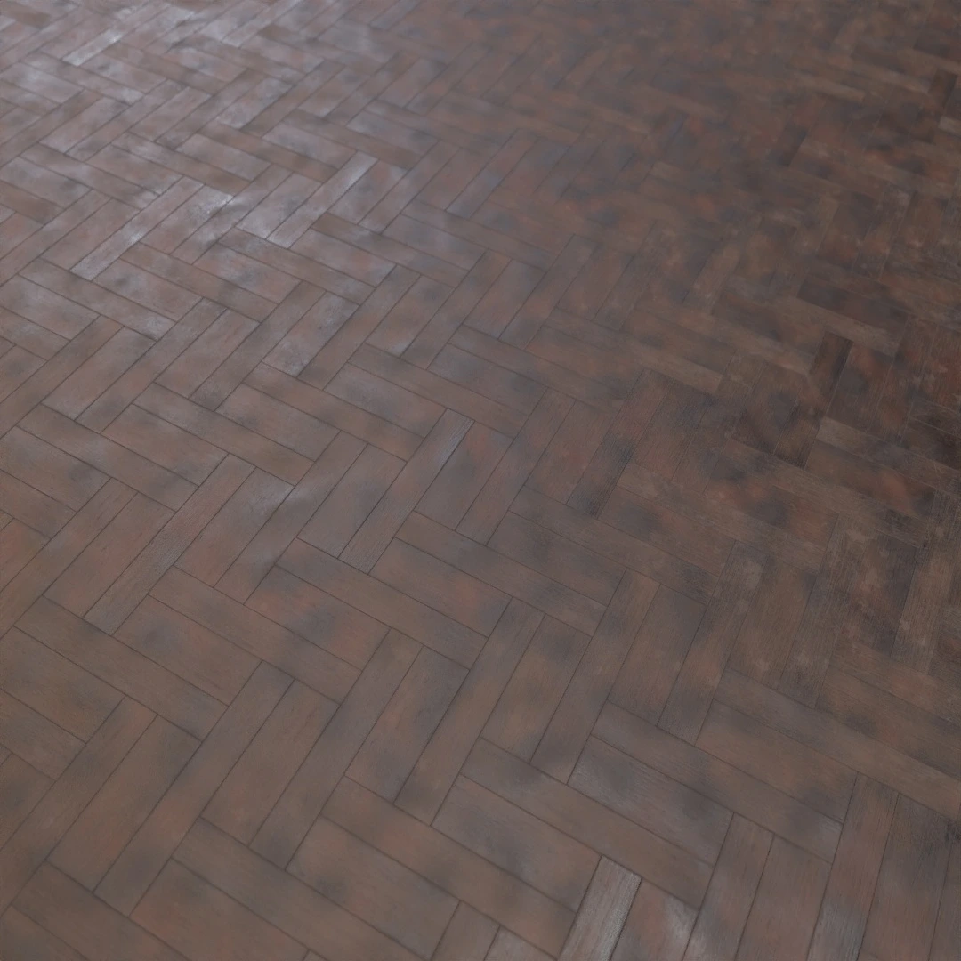 Worn Herringbone Parquet Texture