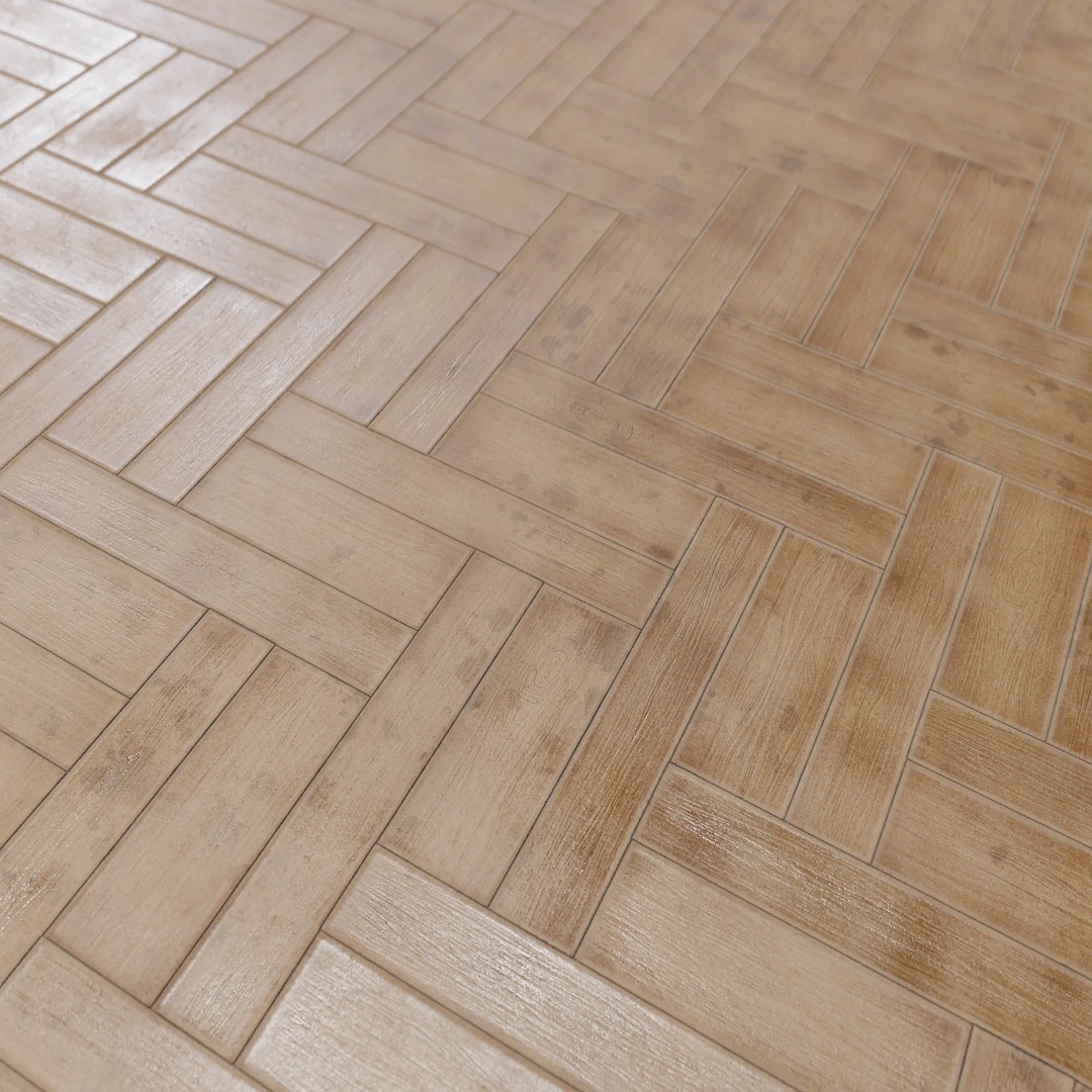 Worn Herringbone Parquet Texture