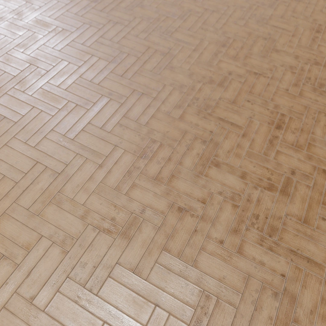 Worn Herringbone Parquet Texture