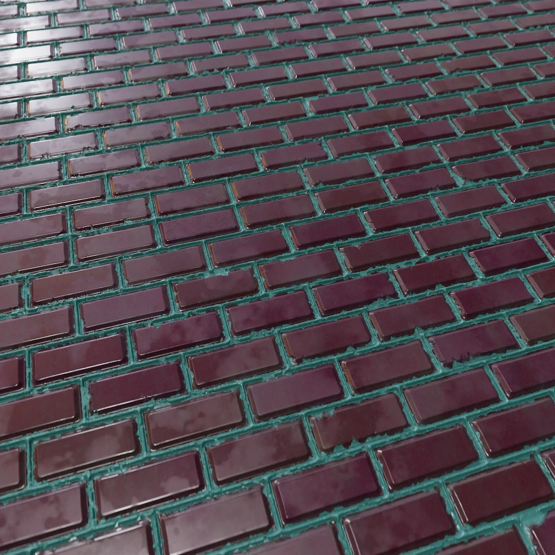 Worn Industrial Brick Facade Texture