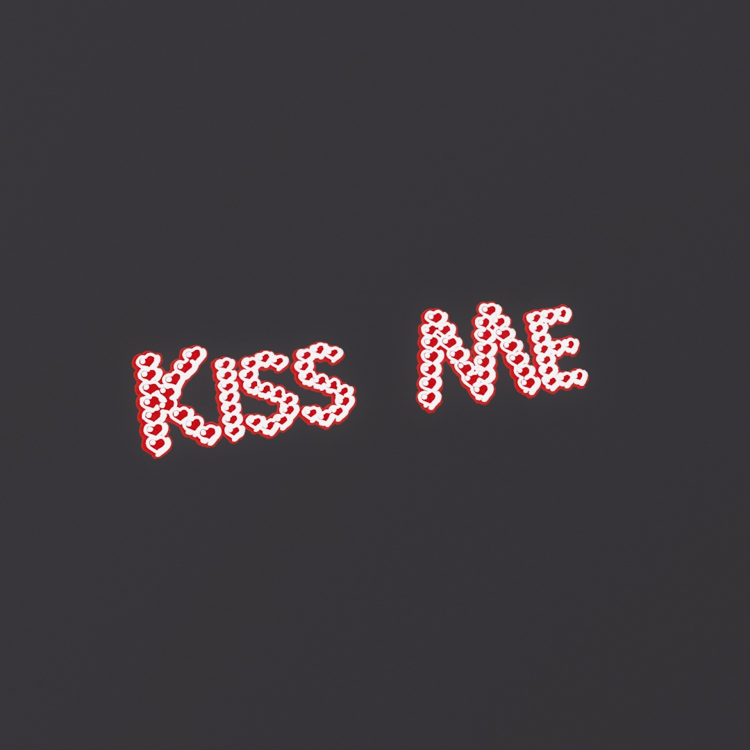Kiss Me Graffiti Decal 417