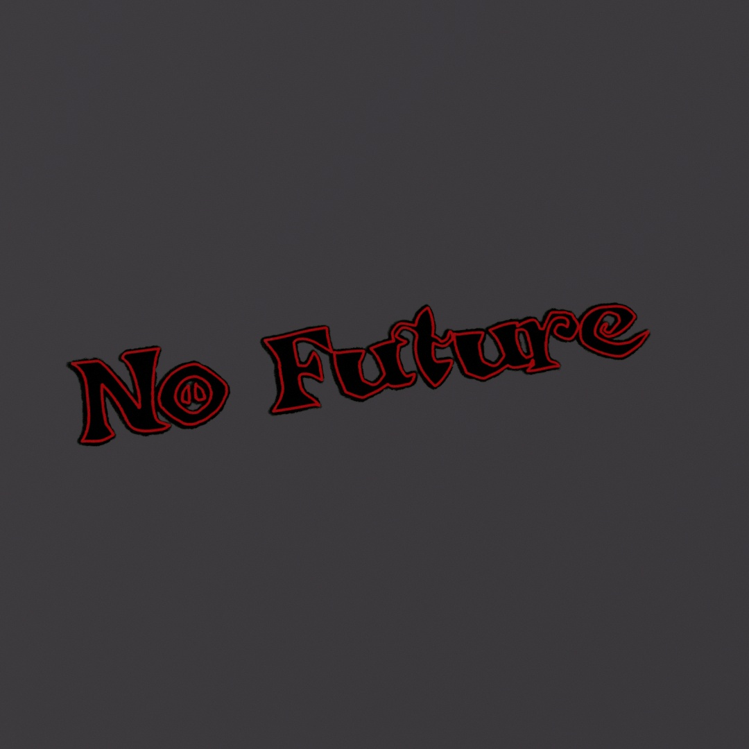 No Future Graffiti Decal 510