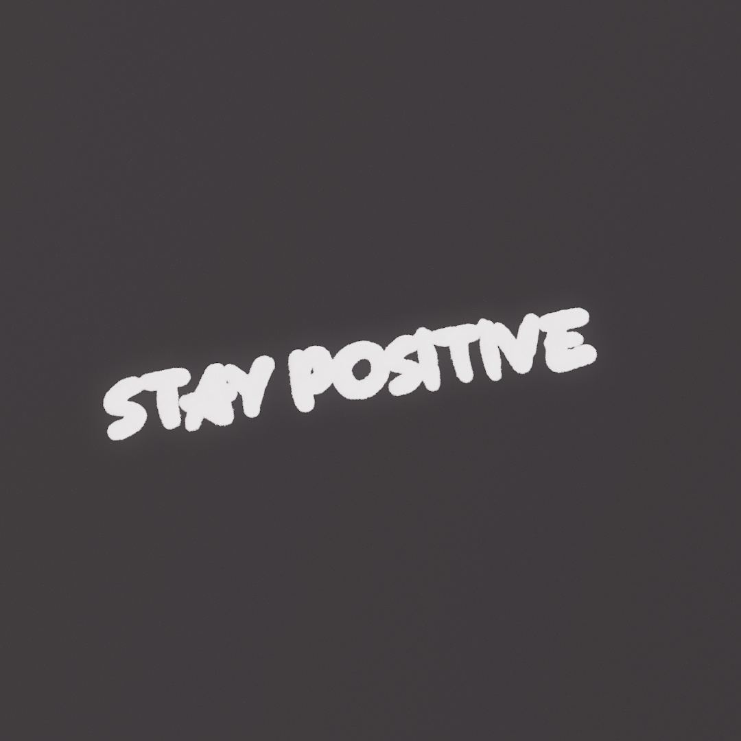 Stay Positive Graffiti Decal 511