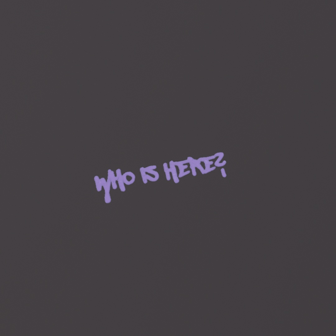 Who Is Here Graffiti Decal 621
