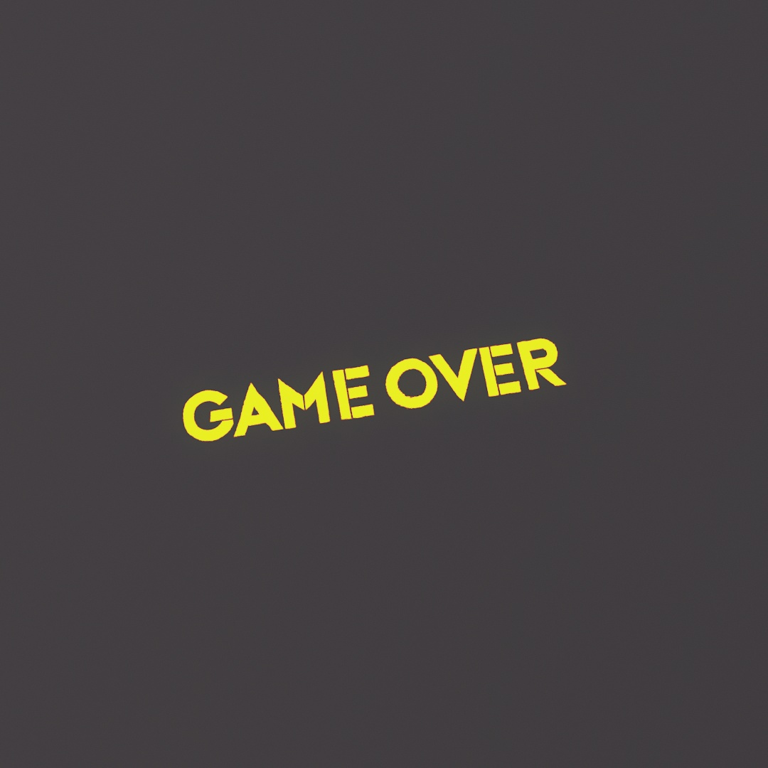 Game Over Graffiti Decal 687
