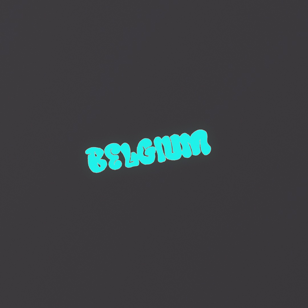 Belgium Graffiti Decal