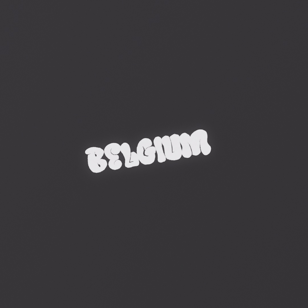 Belgium Graffiti Decal