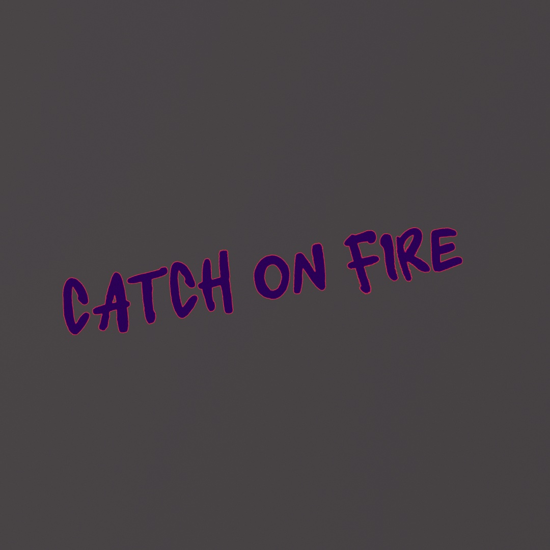 Catch On Fire Graffiti Decal