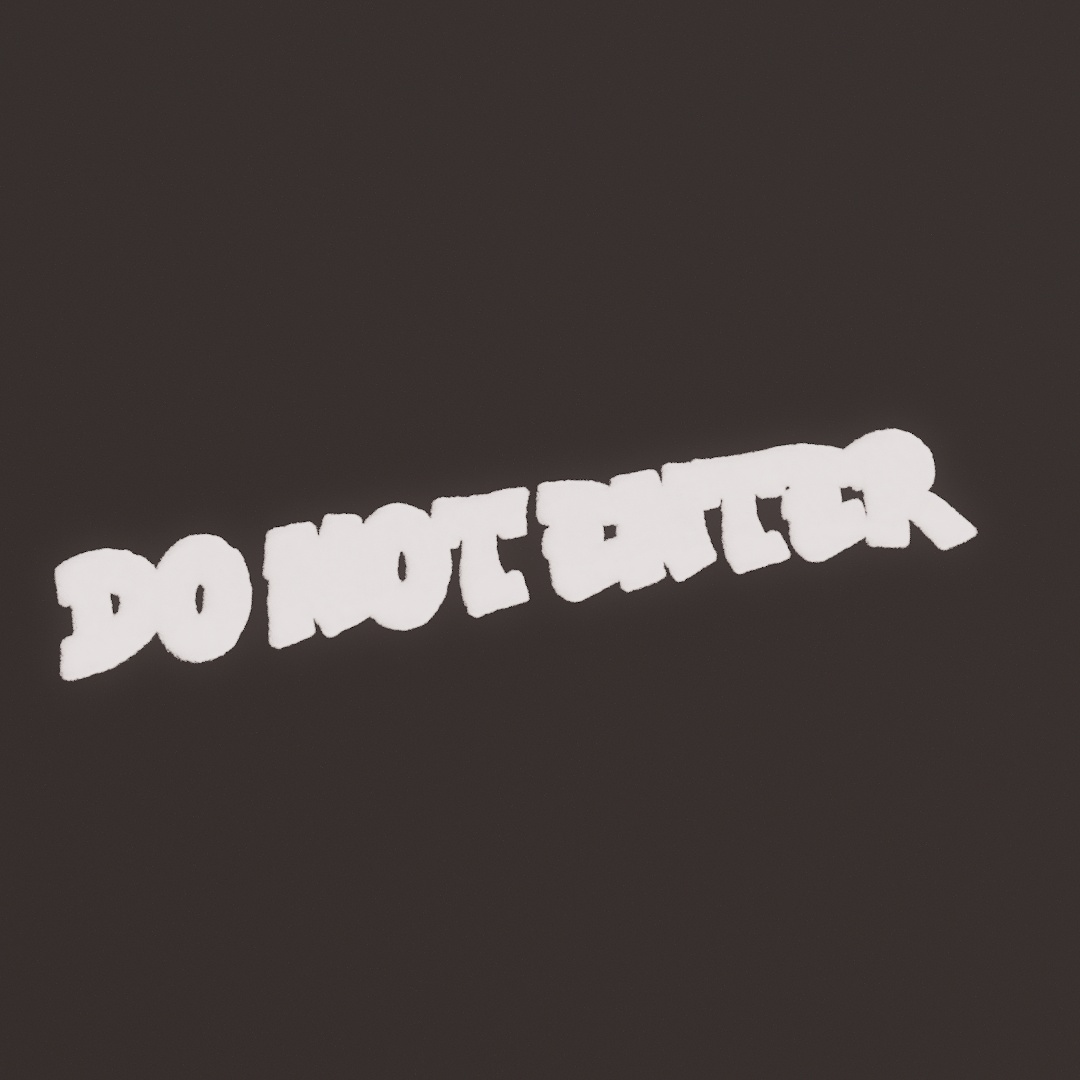 Do Not Enter Graffiti Decal