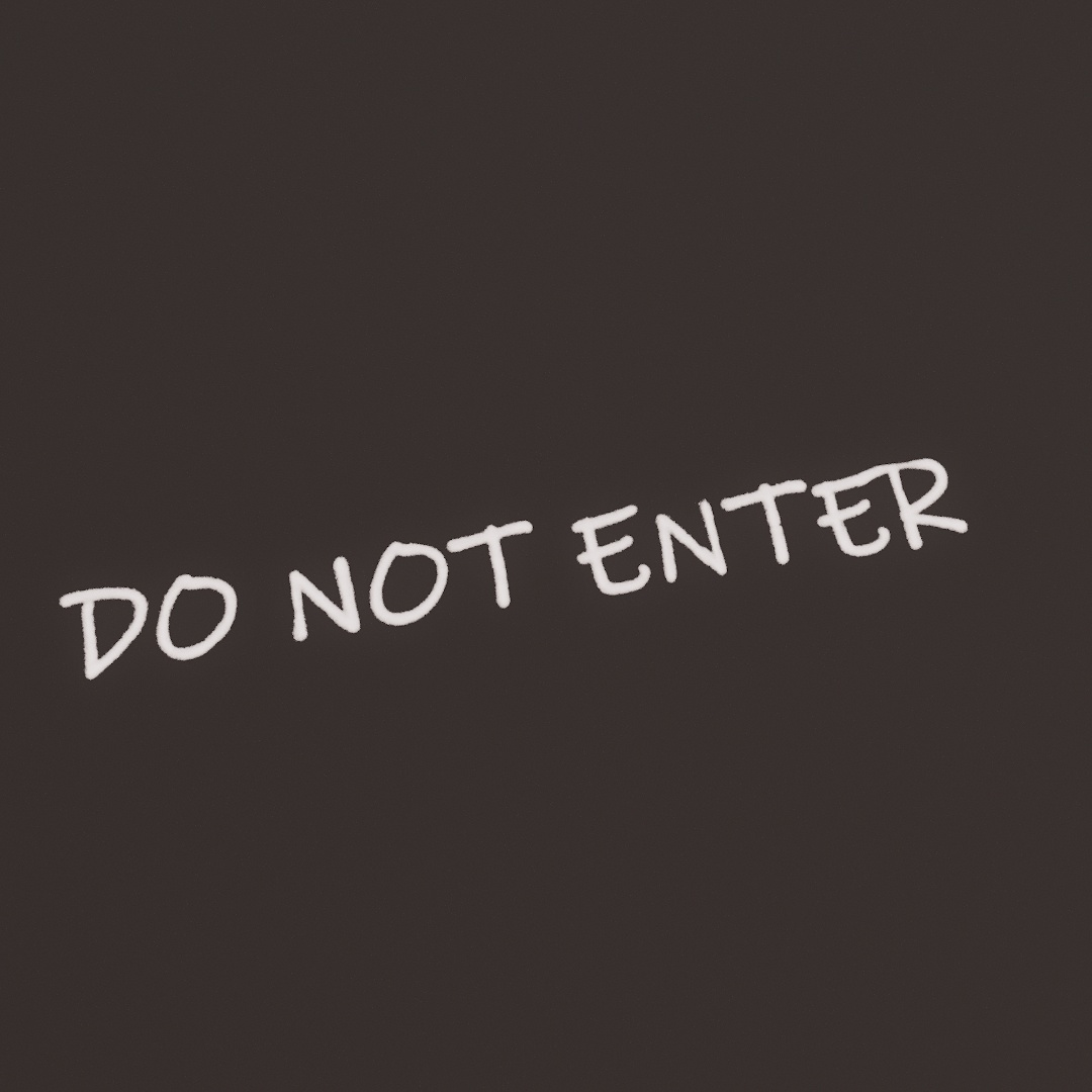 Do Not Enter Graffiti Decal