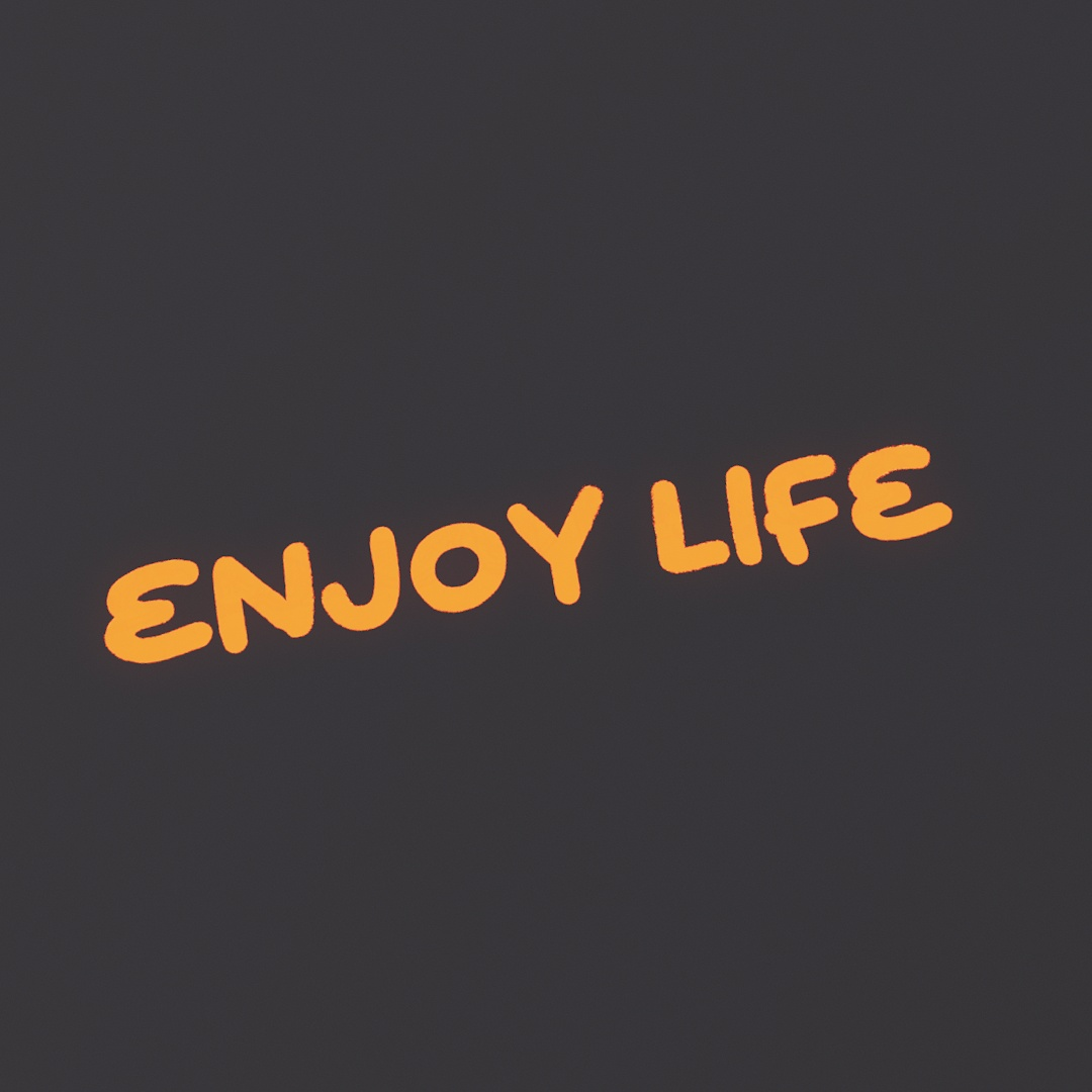 Enjoy Life Graffiti Decal