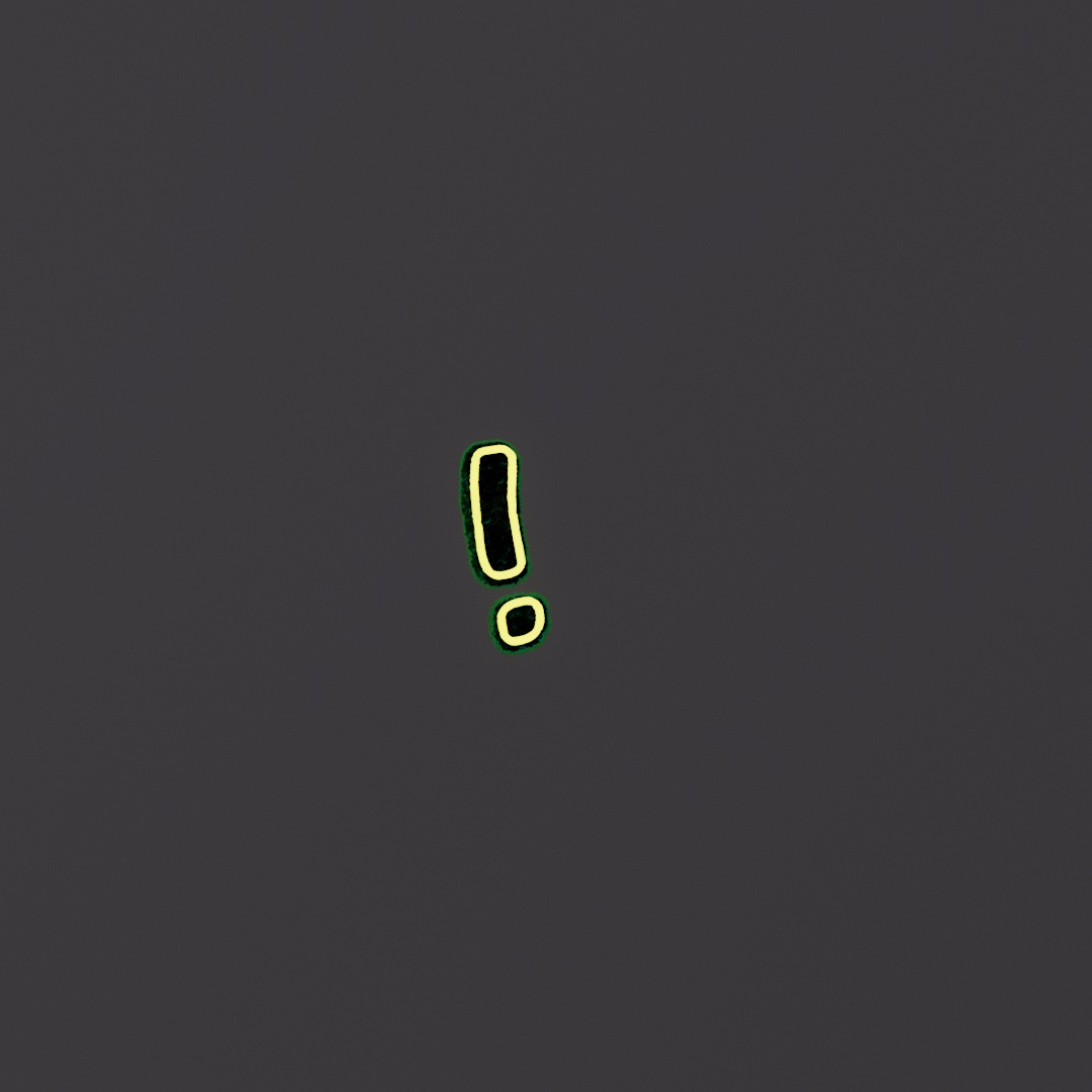 Exclamation Graffiti Decal