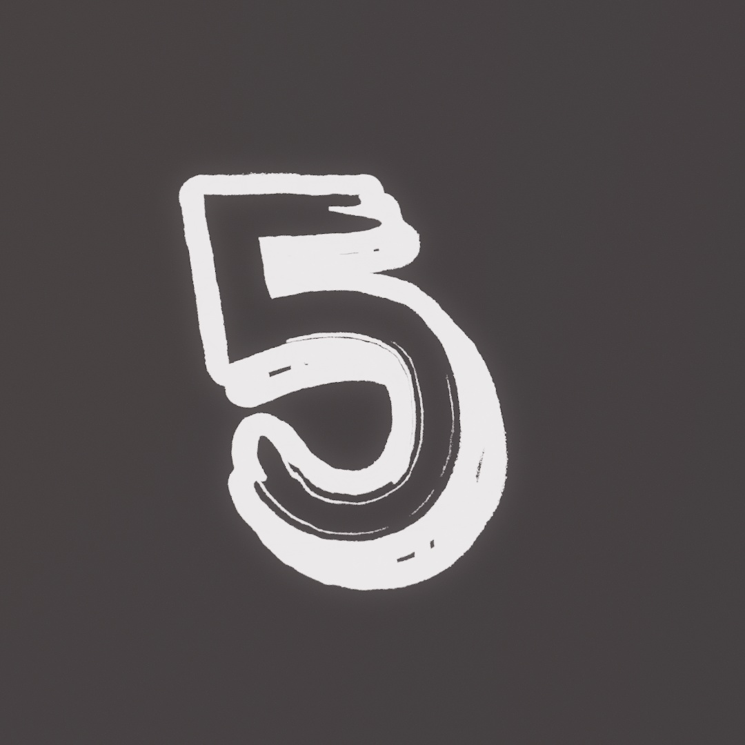 Five Graffiti Decal