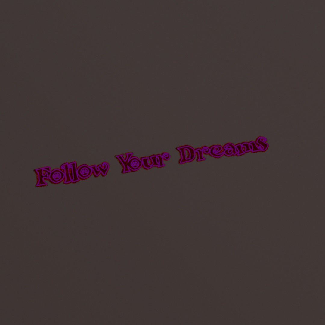 Follow Your Dreams Graffiti Decal