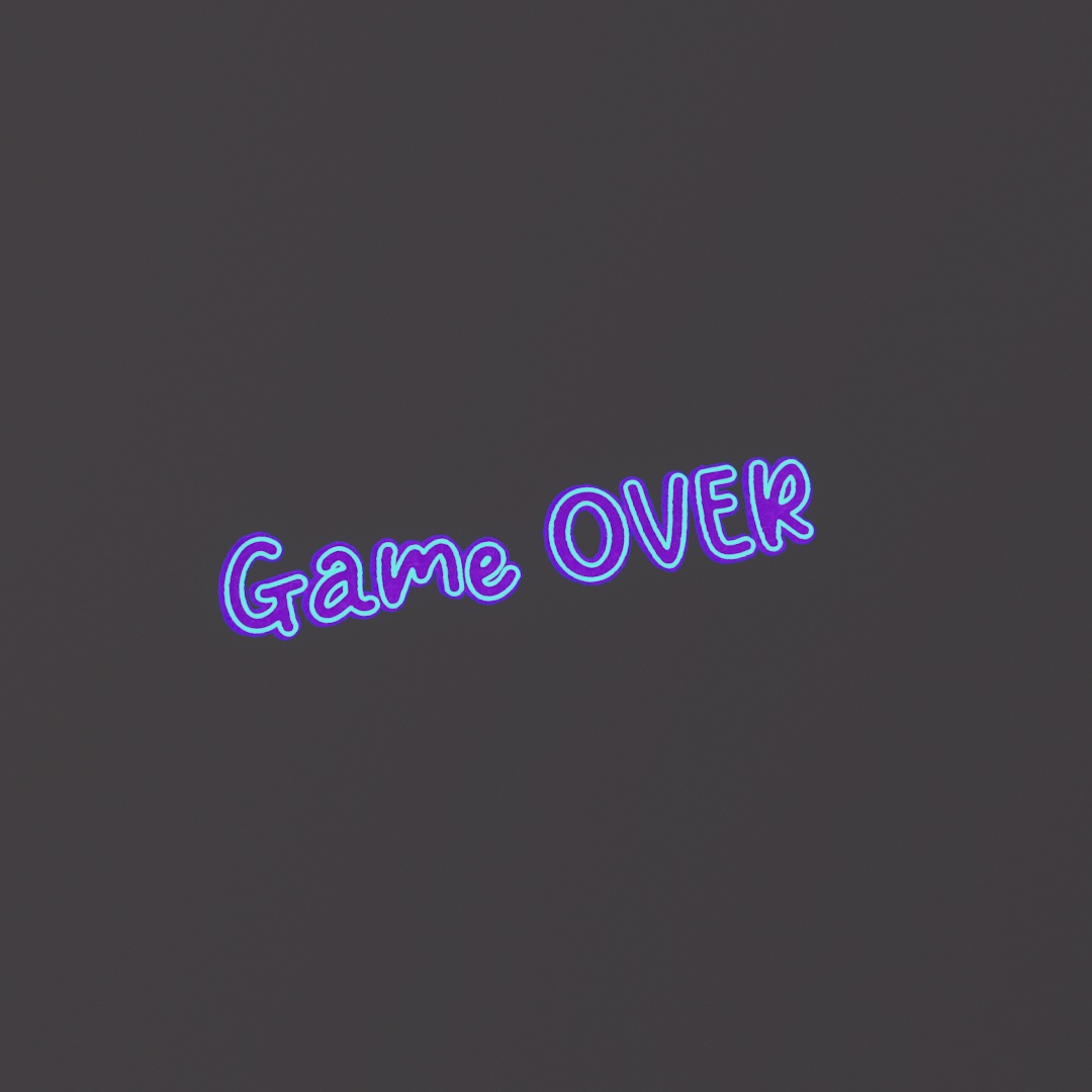 Game Over Graffiti Decal