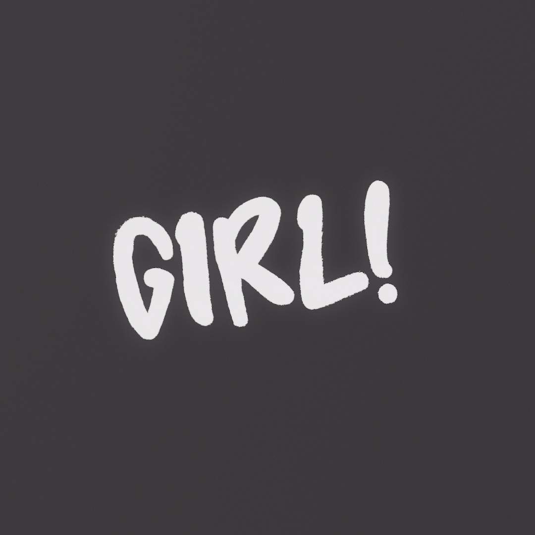 Girl Graffiti Decal
