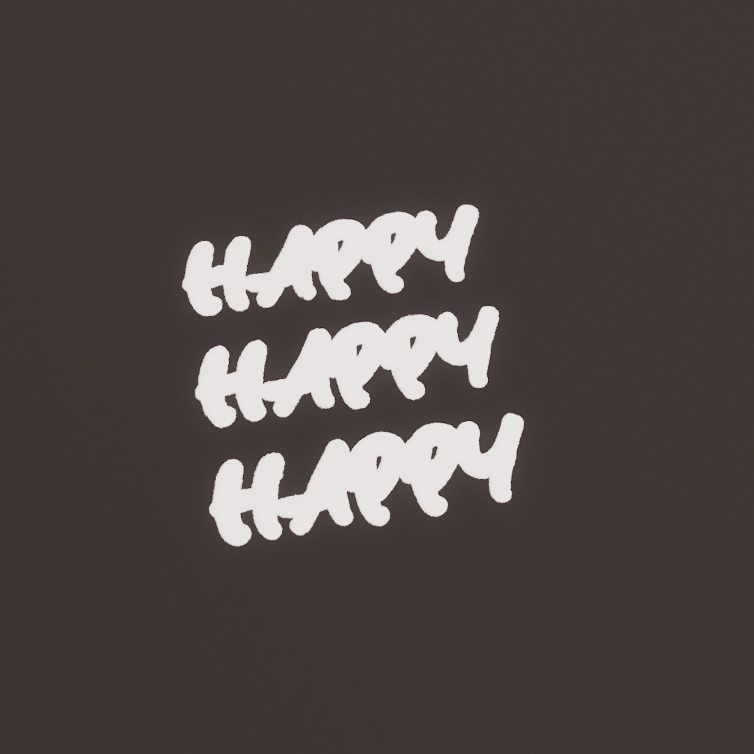 Happy Graffiti Decal
