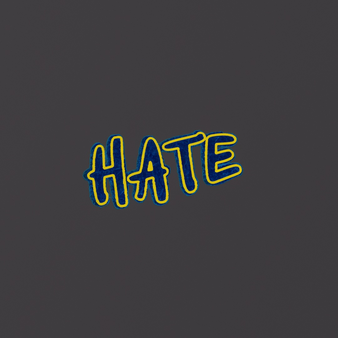 Hate Graffiti Decal