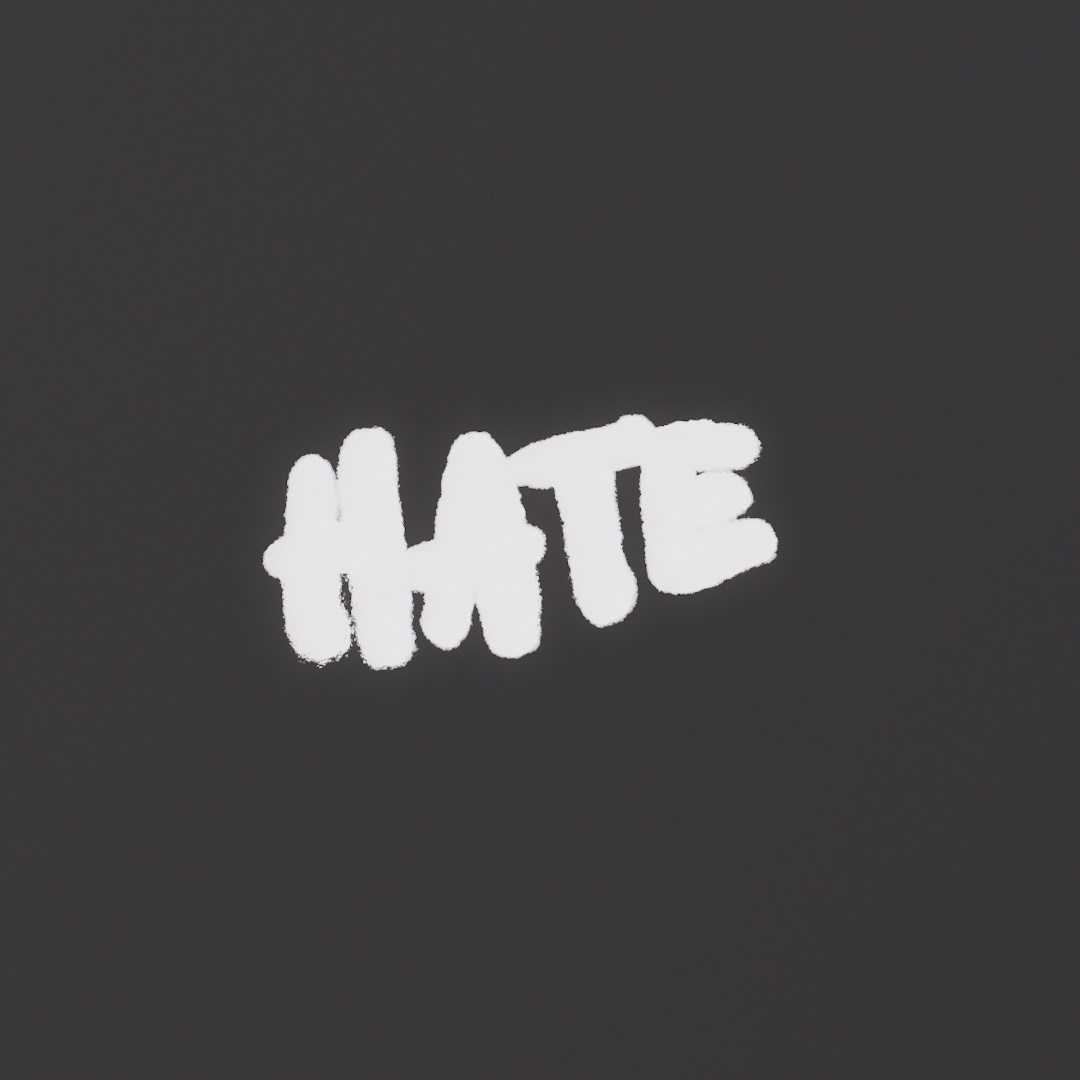 Hate Graffiti Decal
