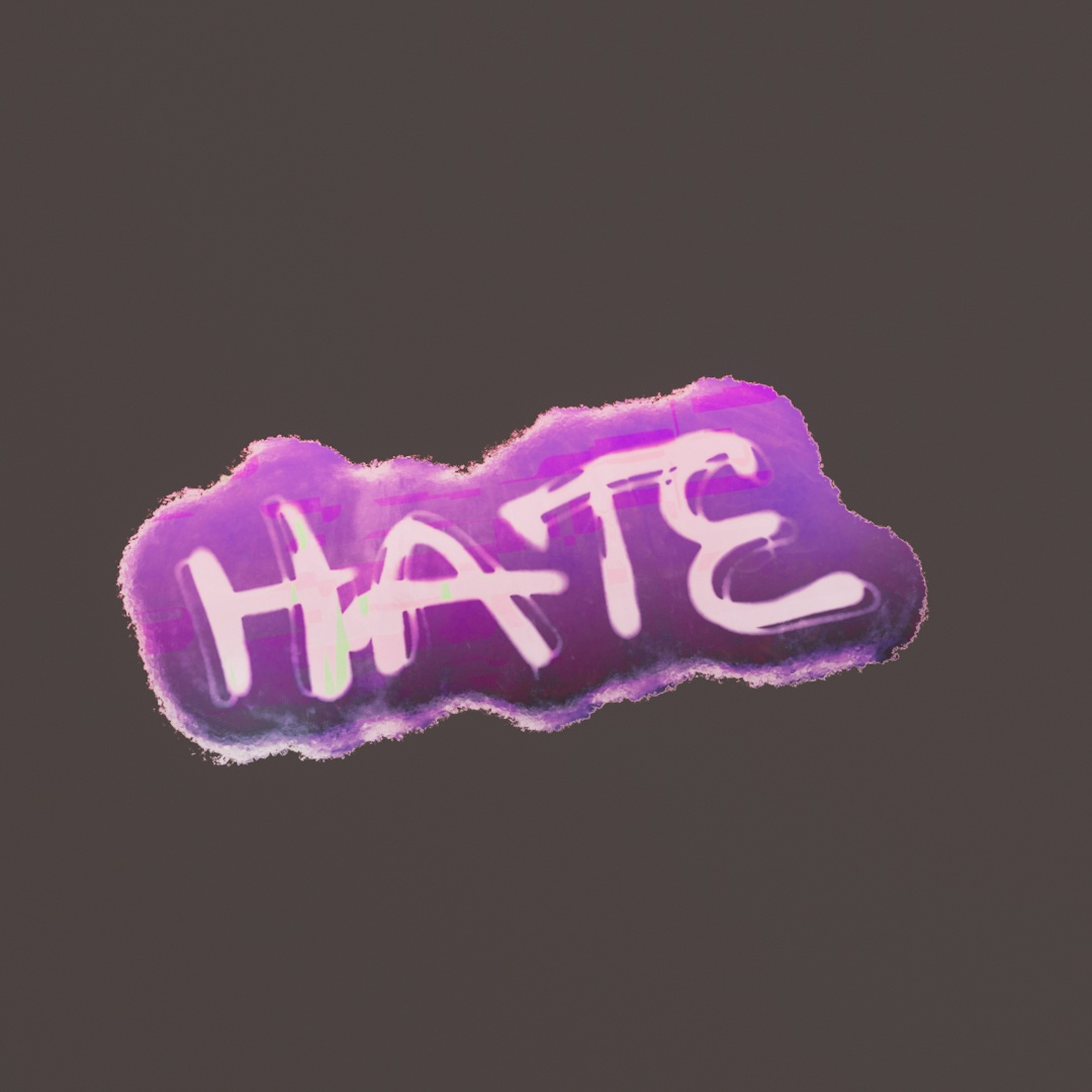 Hate Graffiti Decal