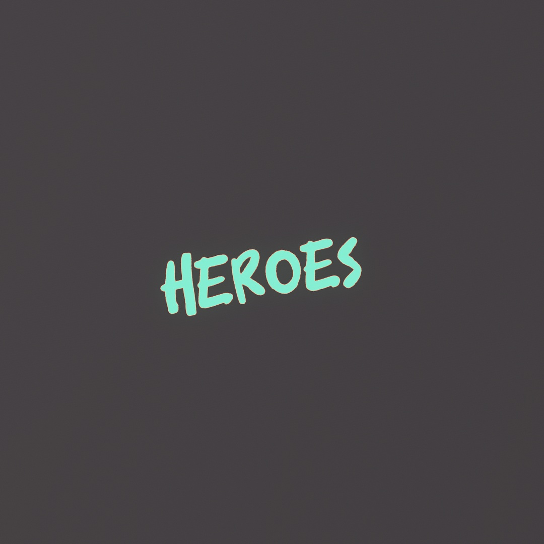 Heroes Graffiti Decal