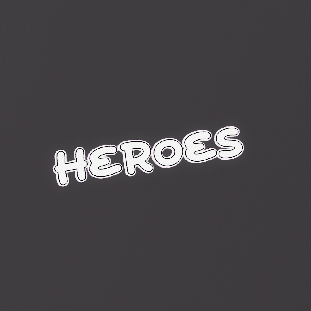 Heroes Graffiti Decal
