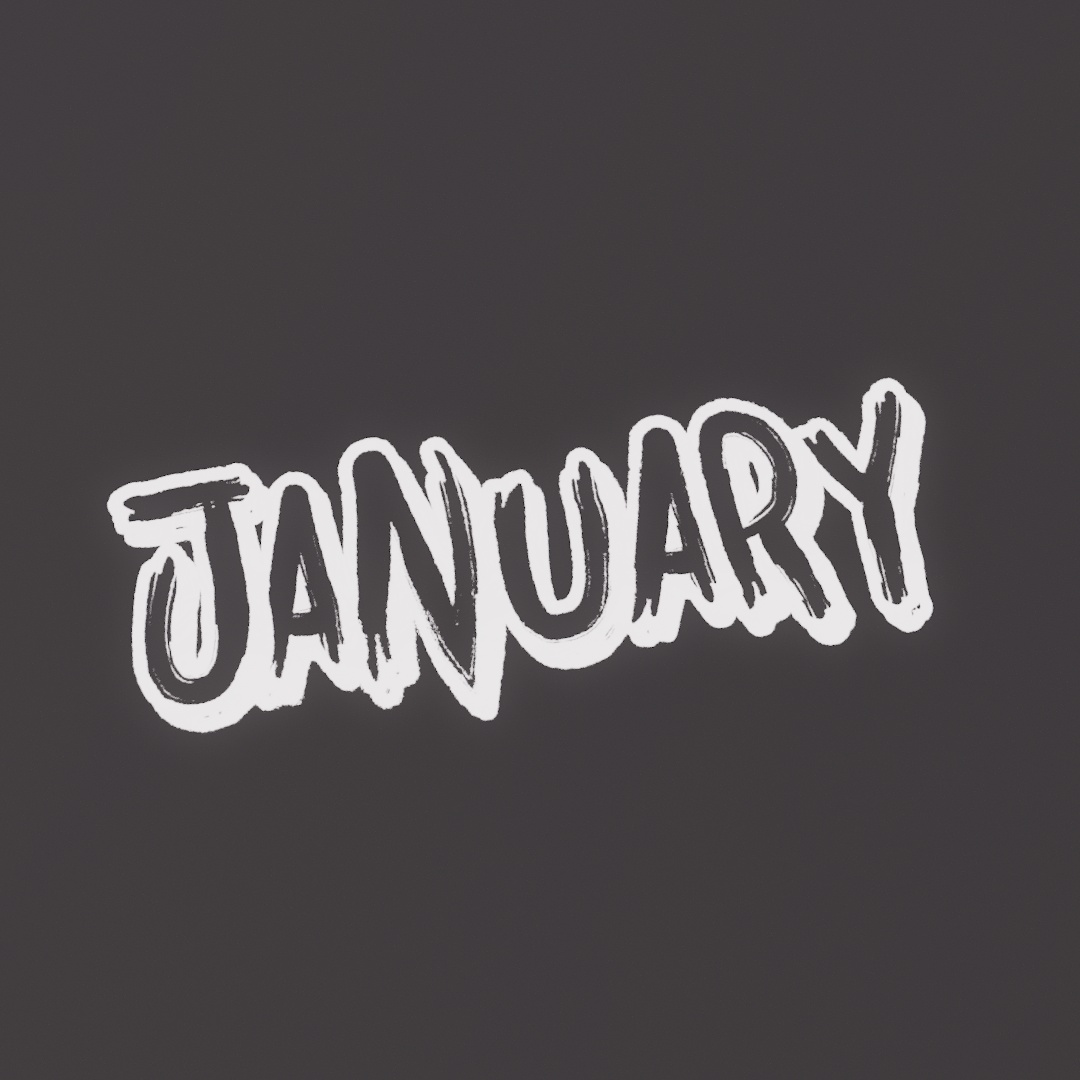 January Graffiti Decal