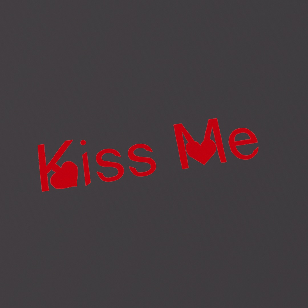 Kiss Me Graffiti Decal