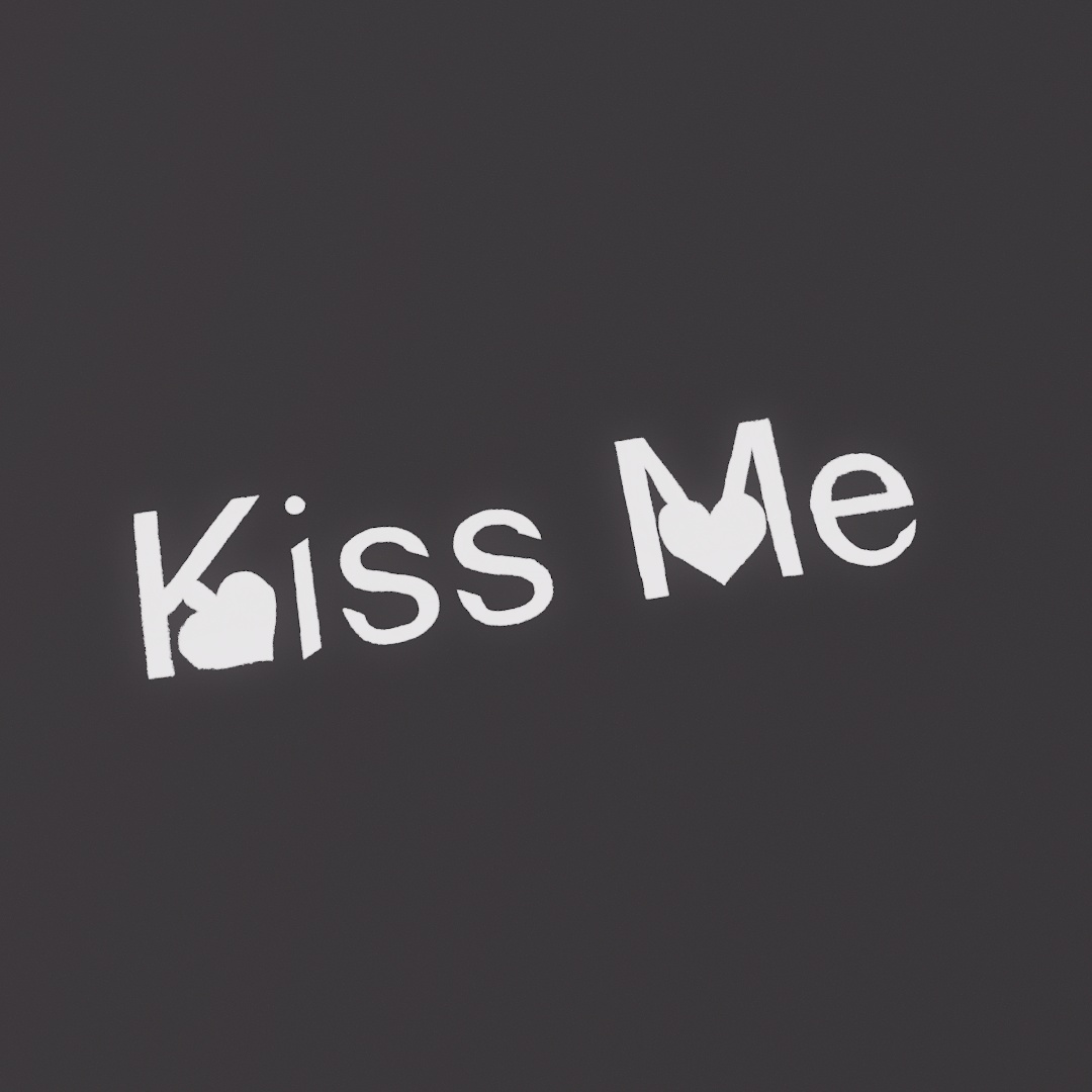 Kiss Me Graffiti Decal
