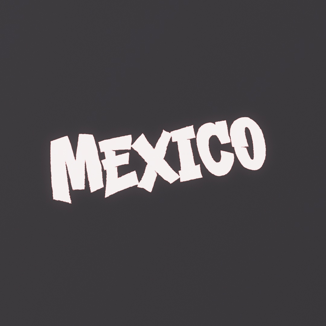 Mexico Graffiti Decal