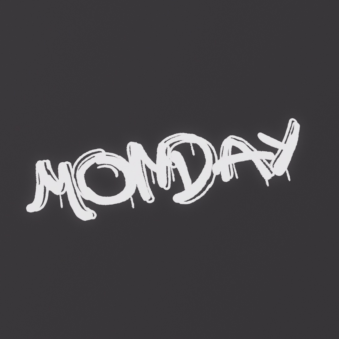 Monday Graffiti Decal